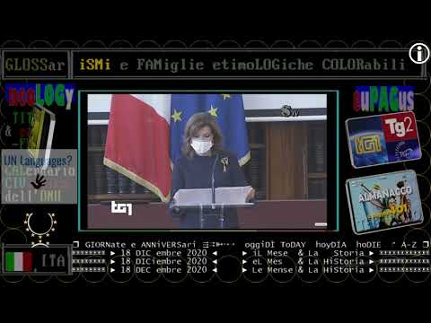 TG1 Senato 18 dicembre 2020, discorso Casellati /scambio auguri fine anno (2020)