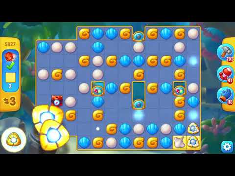 Fishdom 5827 Level - 13 moves - NO BooSTERS