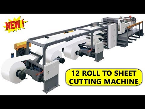 Roll to sheet cutting machine a paper cutting machine sheete...