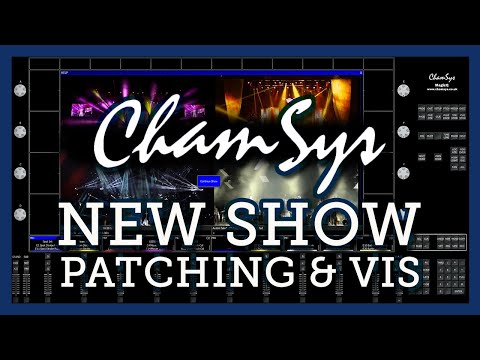 Chamsys MagicQ New Show Part 1 - Patching and Visualizer