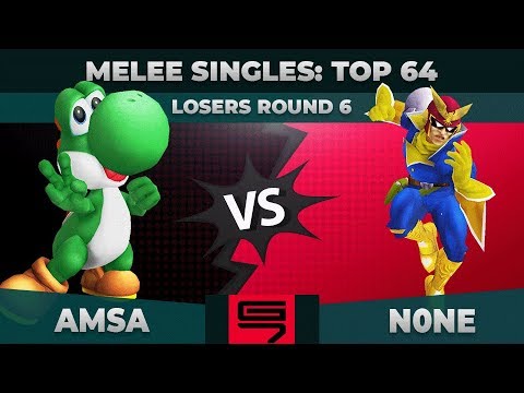 aMSa vs n0ne - Melee Singles: Top 64 Losers Round 6 - Genesis 7 | Yoshi vs Captain Falcon