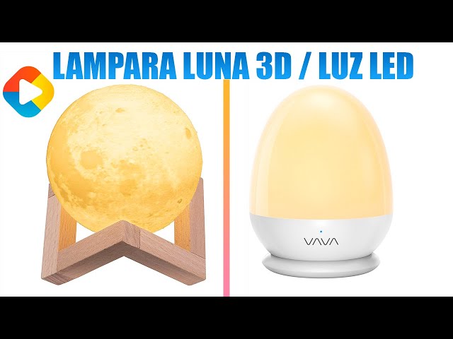 Vídeo relacionado con EDURAIT Lámpara Luna 3D. Carga USB, controlador táctil. Regalo cumpleaños, nacimientos, bodas, para hombres, mujeres y niños. (Luna Personalizada Con Foto y Texto)