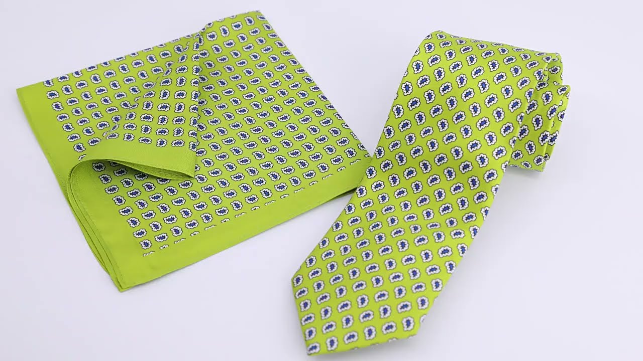 Wholesale Custom Silk Tie and Pocket Square Set