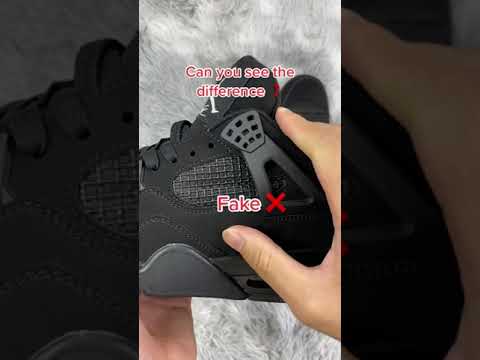 Jordan 4 Black cat REAL vs FAKE