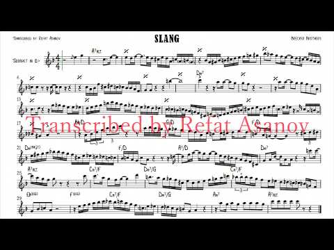 Randy Brecker "Slang" Funk Fusion Trumpet Solo Transcription