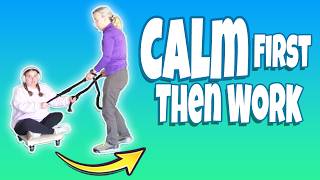Autism: Let Them Choose with AAC. This Calming Scooter Board Worked 👩🏻🛹 | Level 3 Autism PT #4