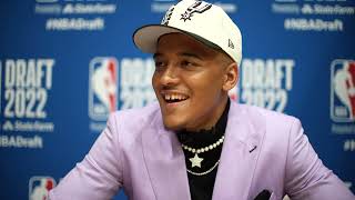 San Antonio Spurs 2022 NBA Draftee Jeremy Sochan | Post-Draft Interview