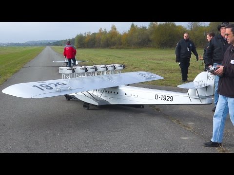 AMAZING RC AIRPLANE FLYING BOAT DORNIER DO X / Faszination Modellbau Friedrichshafen 2016