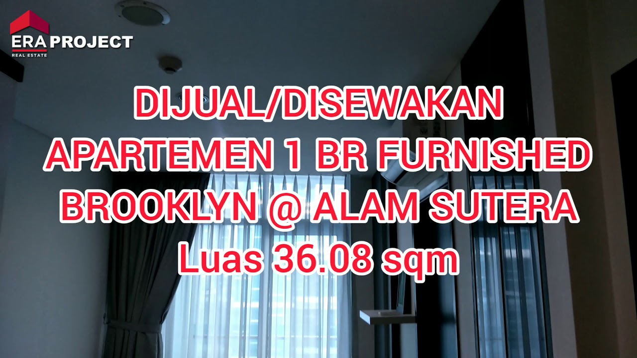 Dijual Apartemen Siap Huni! 1Br Brooklyn Alam Sutera - di Bawah Lt20 Furnish
