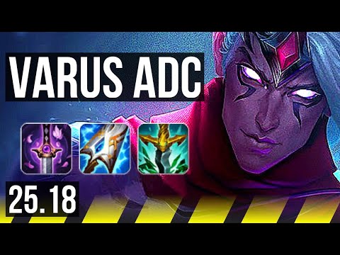VARUS & Nautilus vs JHIN & Karma (ADC) | 13/2/8, Legendary | KR Master | 25.18