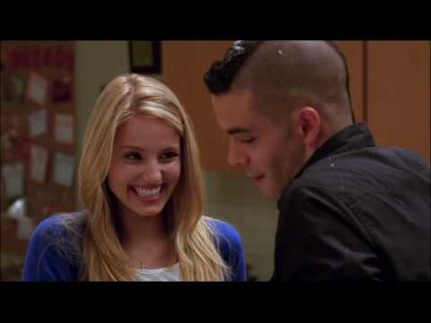 Glee - Puck and Quinn baking scene 1x09