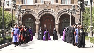 Նիկիայի համագումարի անդամները Մայր Տաճարում մասնակցել են Սուրբ Պատարագին