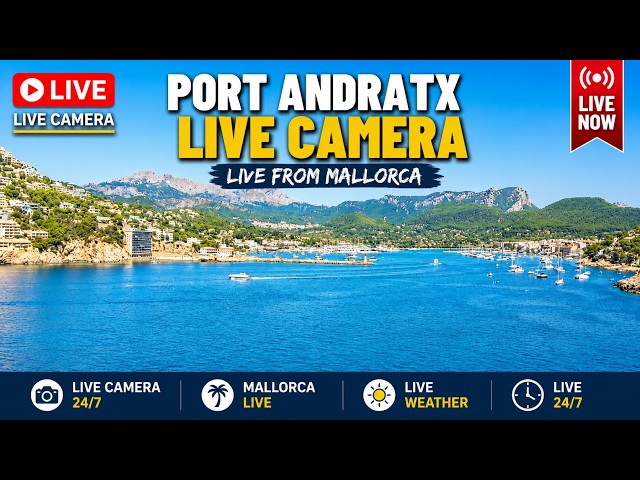 Live webcam view of Port d'Andratx Harbor Webcam
