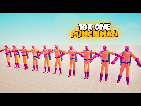 10x ONE PUNCH MAN vs EVERY FACTION | TABS Totally Accurate Battle Simulator Gameplay