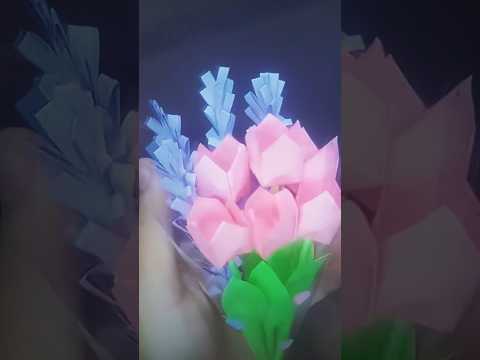 Making mini flower bouquet #crafts by charul #diy #viral #trending