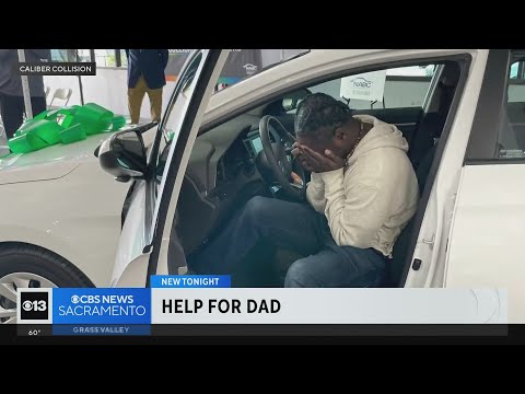 Single Dad of 6 Gifted A Car After Biking To Work For 6 Months