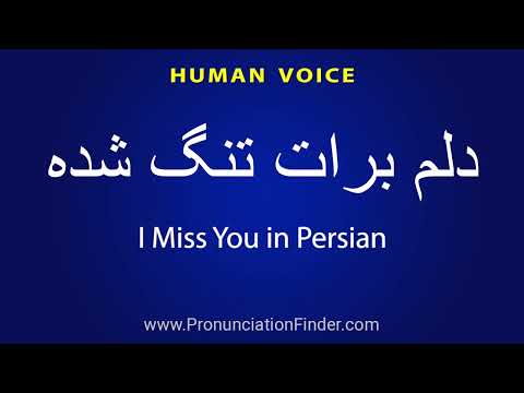 How To Pronounce دلم برات تنگ شده - I Miss You in Persian