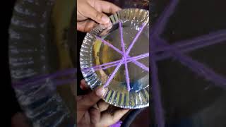 Grade 7 Paper Plate Flower Weave in Arts