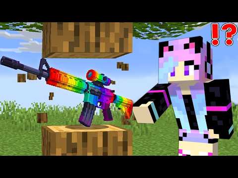 Minecraft, But Drops Are Super Guns...