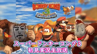【スーパードンキーコング３】今回も全クリ目指すでおい「初見実況」