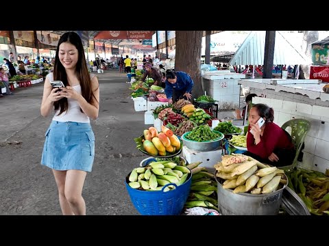 Awesome CAMBODIAN Street Food in Countryside Market 2026 - Walking Tour at Kien Svay Krao Resort