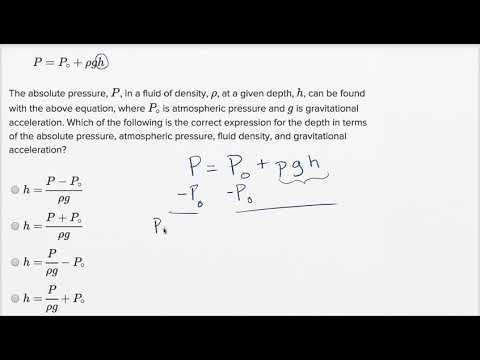 Isolating Quantities Basic Example Video Khan Academy