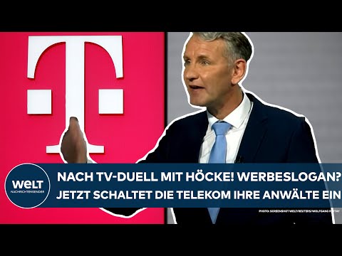 BJÖRN HÖCKE: TV-Duell! Werbeslogan? Jetzt schaltet die Telekom ihre Anwälte gegen AfD-Politiker ein!