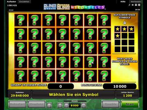 Bling Bling Wild Tiles kostenlos spielen - Novomatic / Novoline