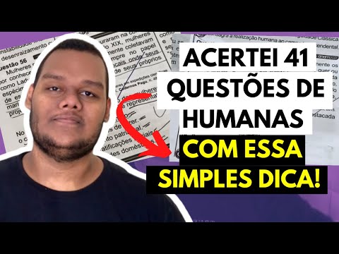 COMO ACERTAR (quase) QUALQUER QUESTÃO DE HUMANAS NO ENEM // MESMO SEM SABER O CONTEÚDO