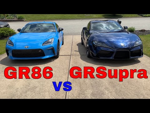 Toyota GR86 vs GR Supra!