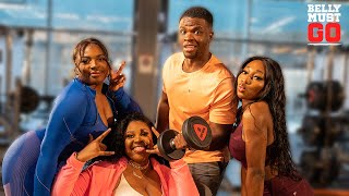 Nella Rose, Adeola & Annie Drea do a butt workout | Belly Must Go