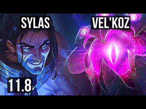 SYLAS vs VEL'KOZ (MID) | 17/1/8, 66% winrate, 6 solo kills, Legendary | EUW Master | v11.8