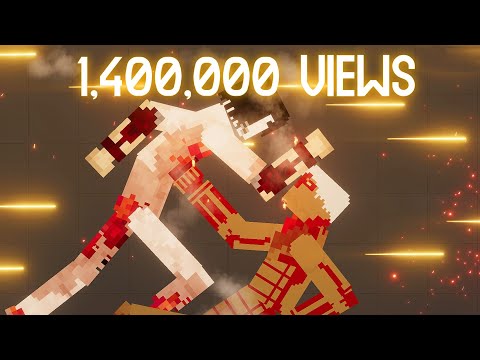 Attack on Titan#2 - Attack Titan Eren vs Armored Titan [Zebra Gaming TV] People Playground 1.11