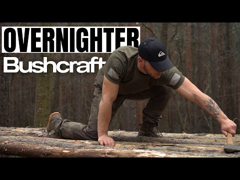 2 METERS HIGH 😱 Bushcraft overnighter on a self-built loft bed | Will it hold? | survyve