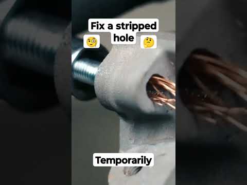 Fix a stripped bolt hole #mechanic #automobile #truck #car #autorepair #carmodification #automotive