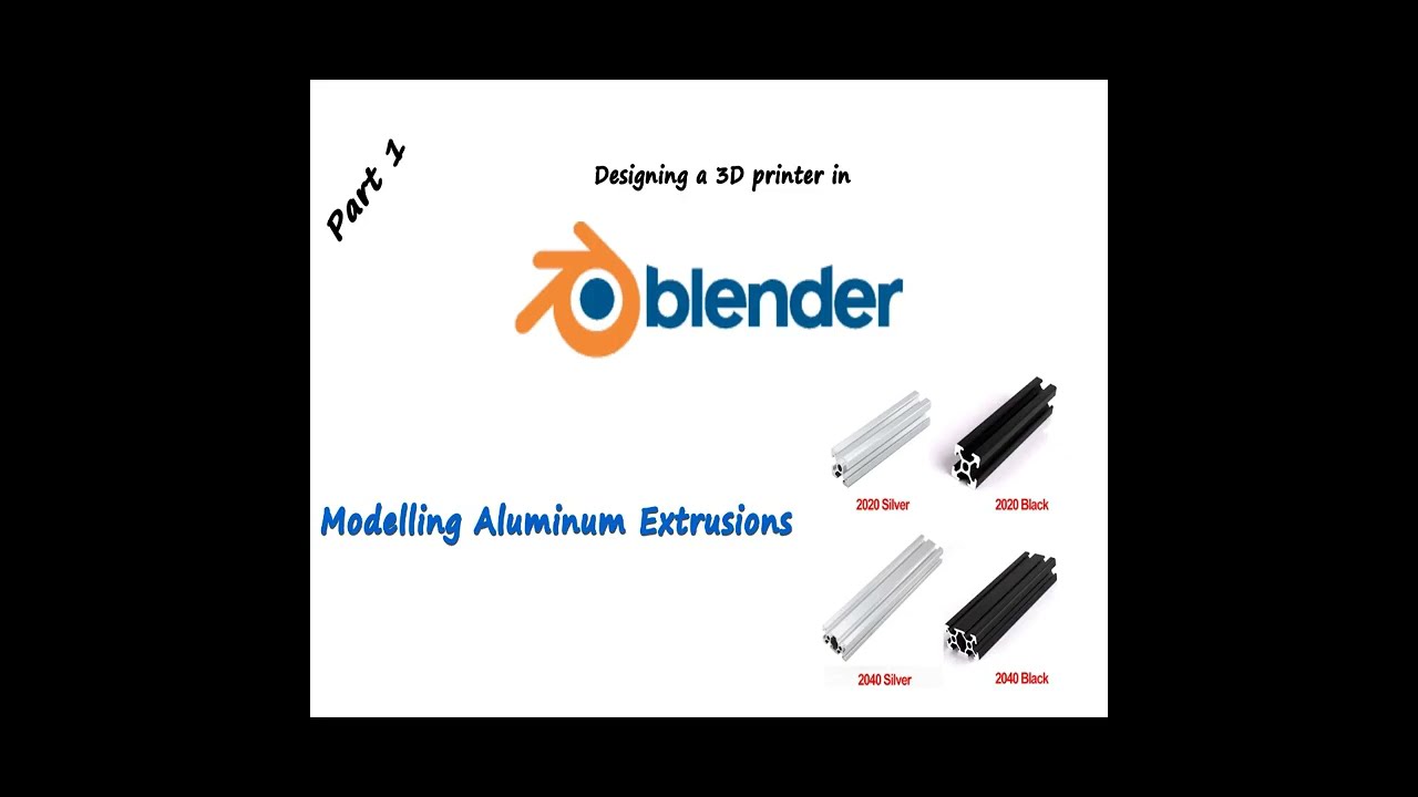 Blender precision modelling | Aluminum extrusions