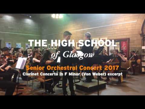 HSOG Senior Orchestral Concert 2017 - Clarinet Concerto in F minor