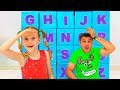 Nastya And Dad Are Learning The Alphabet