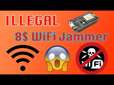 ILLEGAL $8 Wifi Jammer - EASY - iPhone and Android