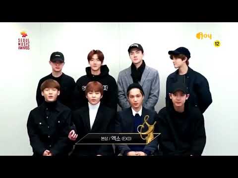 Congratulations EXO for winning Hallyu Special Award and Bonsang in SMA🏆👏