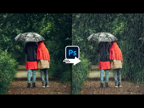 How to Add Rain Effect Fast and Easy in Photoshop