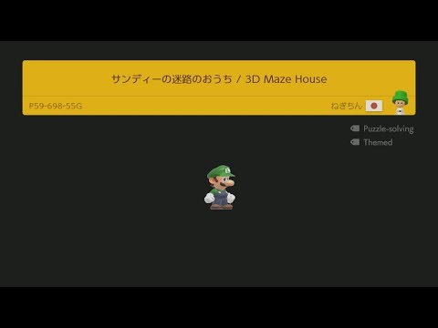 Super Mario Maker 2 074 - 3D Maze House by Japanese Person