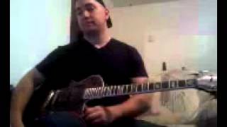 Burn halo-threw it all away(lead guitar) cover