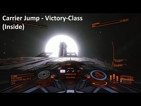 Elite Dangerous | Fleet Carrier Jump (Victory-Class) | Inside |  ATC Yumi | 1080p/60fps