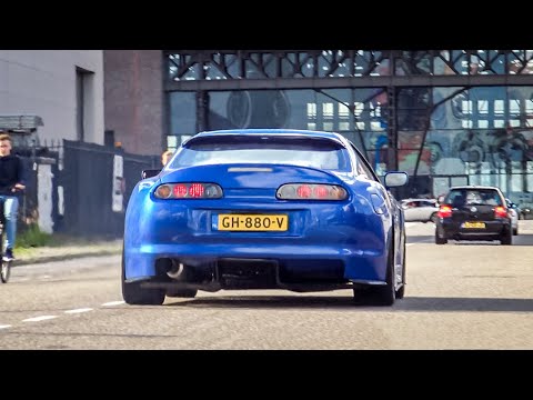 Modified Cars & Sports Cars Arriving at a Car Meet (LOUD!)
