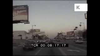 Driving along the Freeway, 1980s Los Angeles