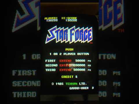Tehkan Star Force (1984) arcade gameplay & review ⭐️🛩️ The spiritual predecessor to Star Soldier??