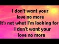 LOUD LUXURY – Love No More (Lyrics) ft. Anders [audio lyrics]