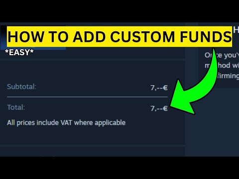 How To Add Custom Funds on Steam(EASY)