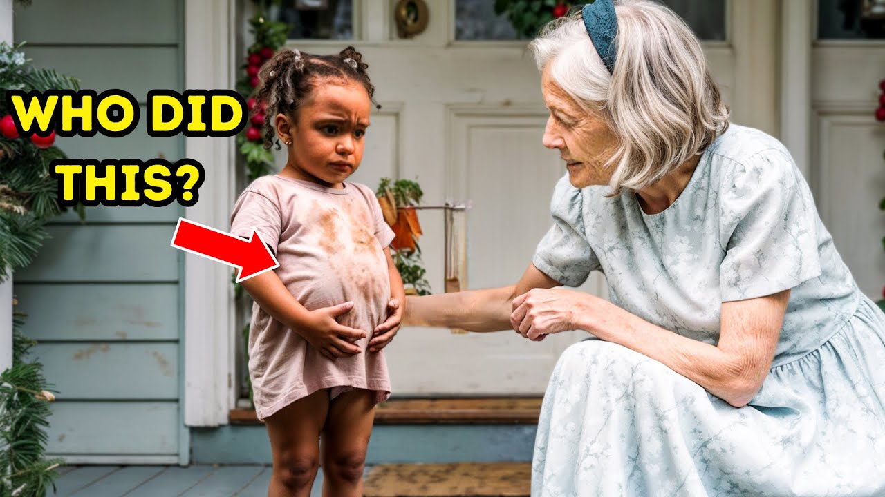 On Christmas a Little Girl Knocks on Elderly Woman’s Door, Seeing Her Belly She Breaks Down…
